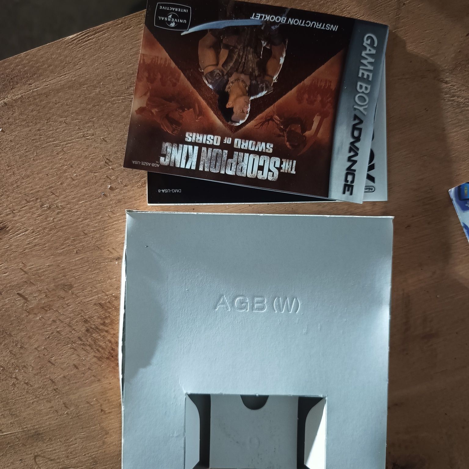 The Scorpion king gba pudełko wraz z instrukcją