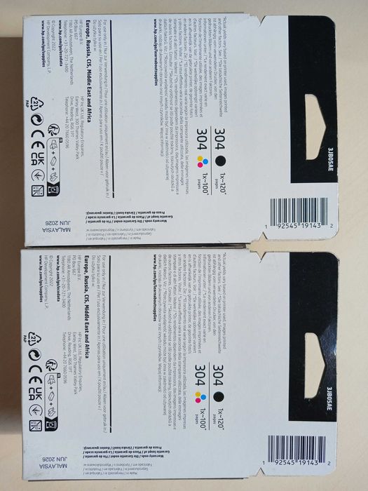 Оригінальні картриджі для принтера HP 305, 304, 303