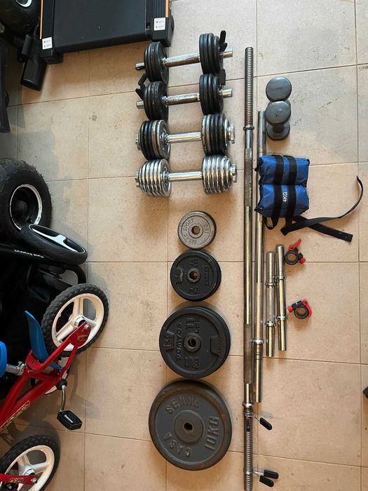 Barras, Pesos e Halteres