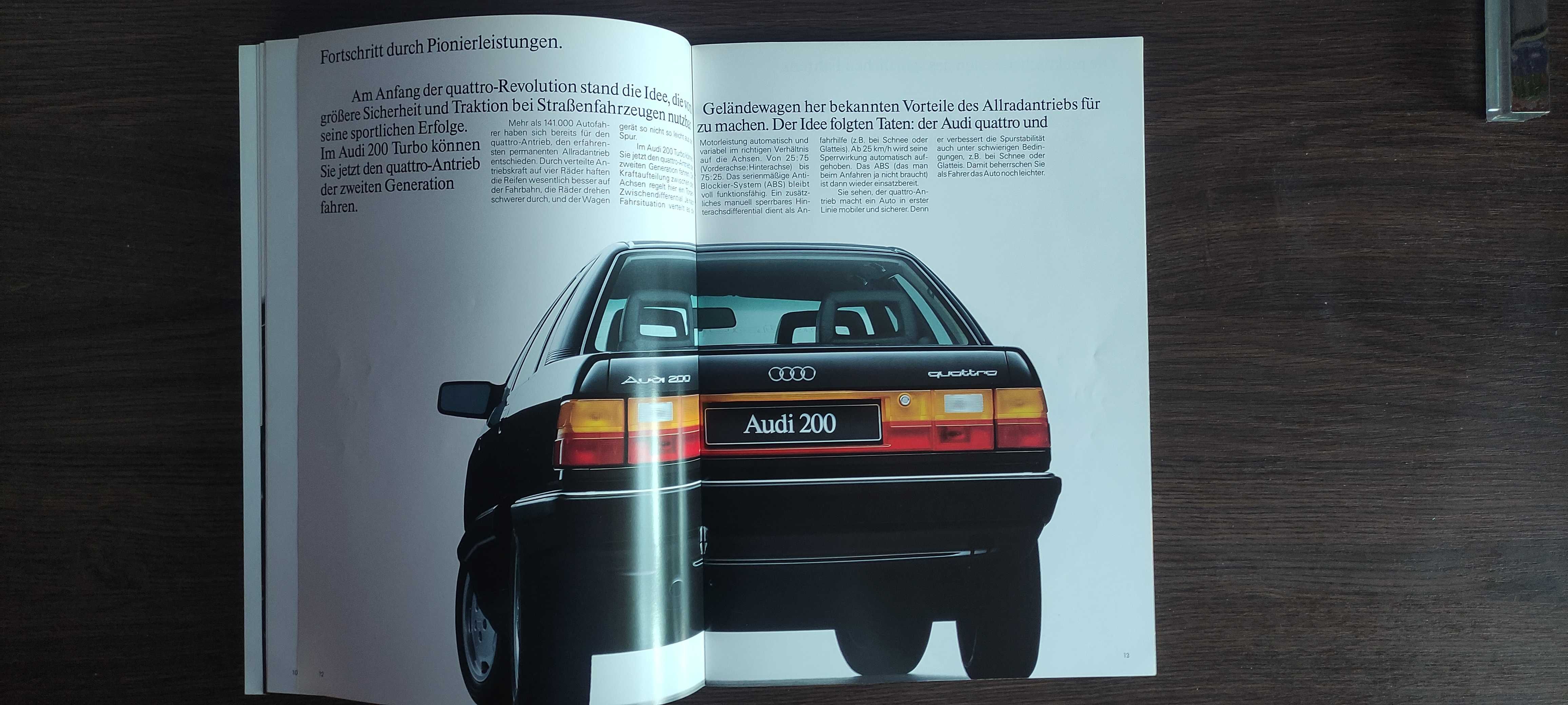 Prospekt Audi 200