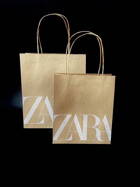 Пакет Zara крафт подарунковий