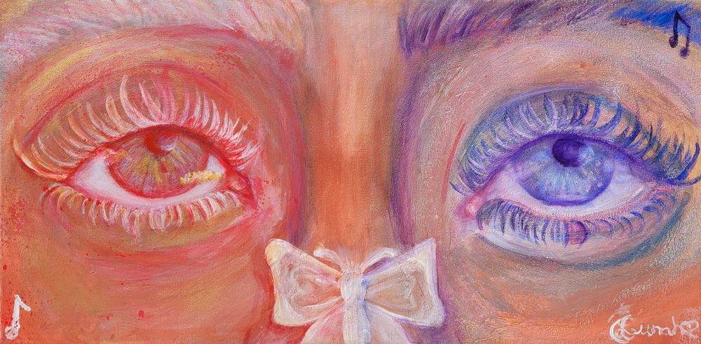 Quadro Pintura "Unidos", Acrílico sobre a tela, 40x80 Arte 2024