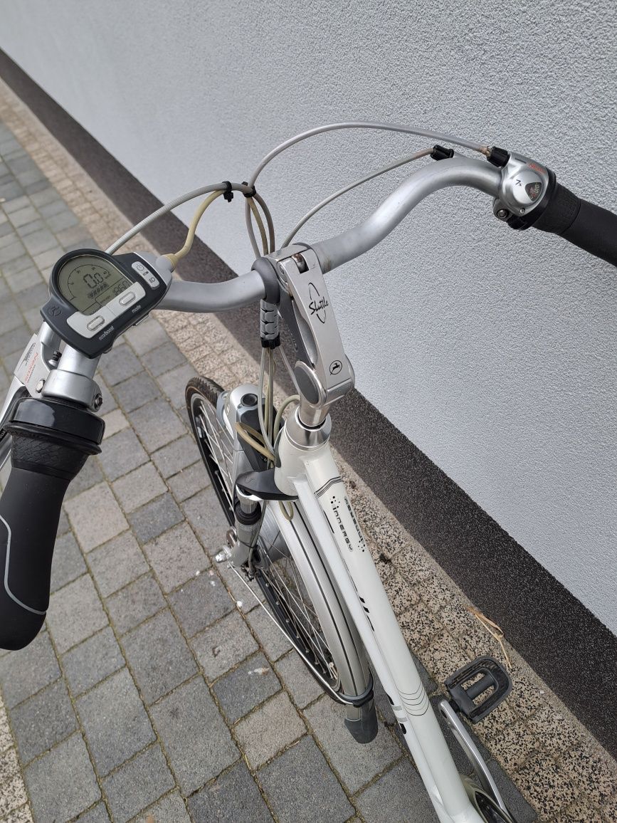 NOWA BATERIA Rower Elektryczny Gazelle Chamonix damski biały 36V M 53