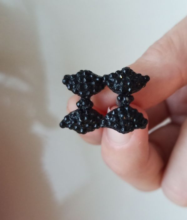 Серьги гвоздики бант