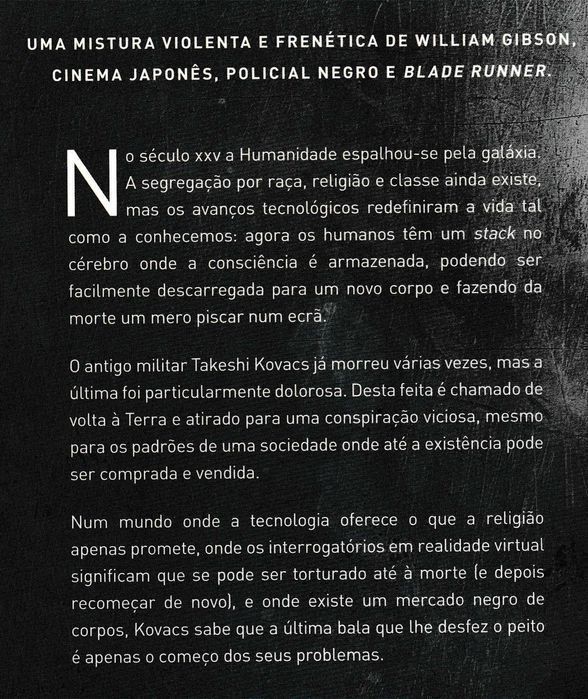 Livro Carbono Alterado de Richard Morgan [Portes Grátis]