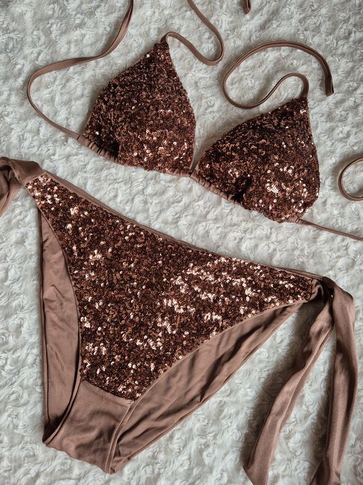 Strój kąpielowy Calzedonia L, 85B/80C/75D Glowing surface Almond brown