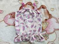 Bluzka Sweet Heart różowa 98 - 104 w arbuzy z baskinką jak nowa