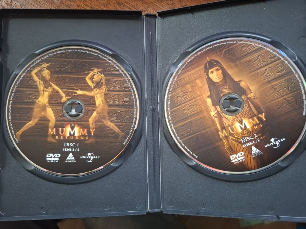 DVD x 2 Mumia powraca / edycja specjalna/ 2001 Universal / Lektor PL