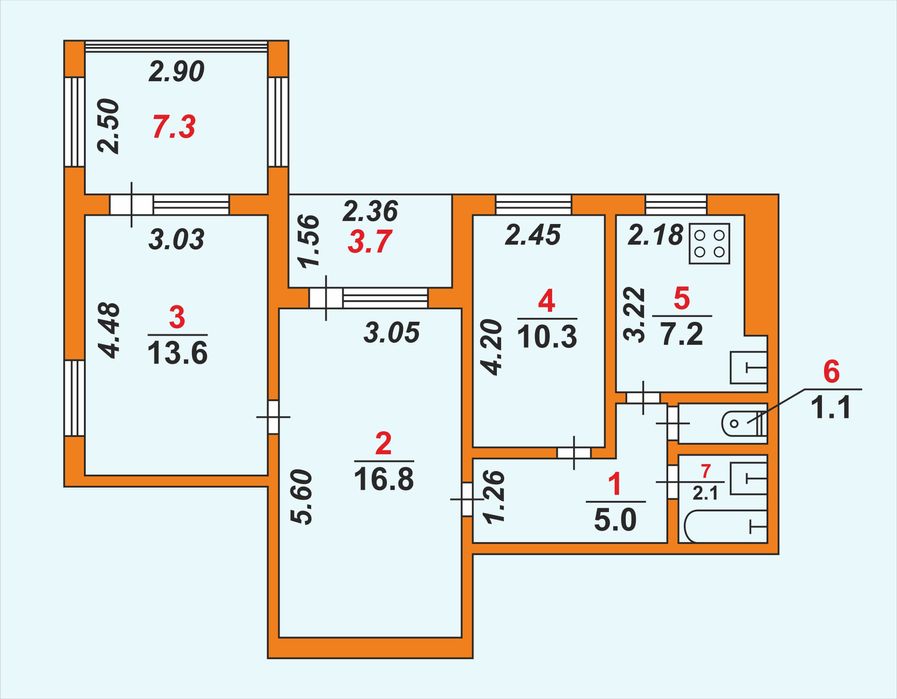 Продаю 3 комнатную квартиру на Колодезной 5 а и1