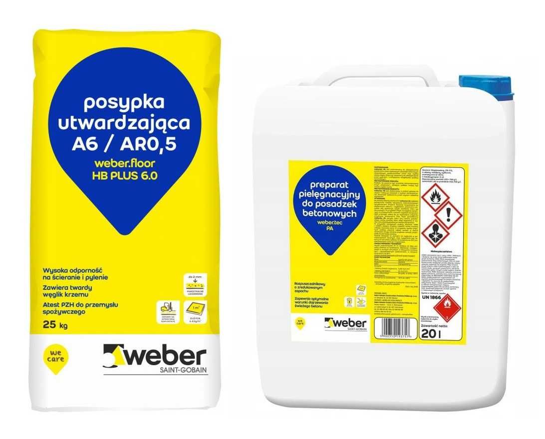 Posypka i impregnat do betonu posadzek betonowych wylewek zacieranych