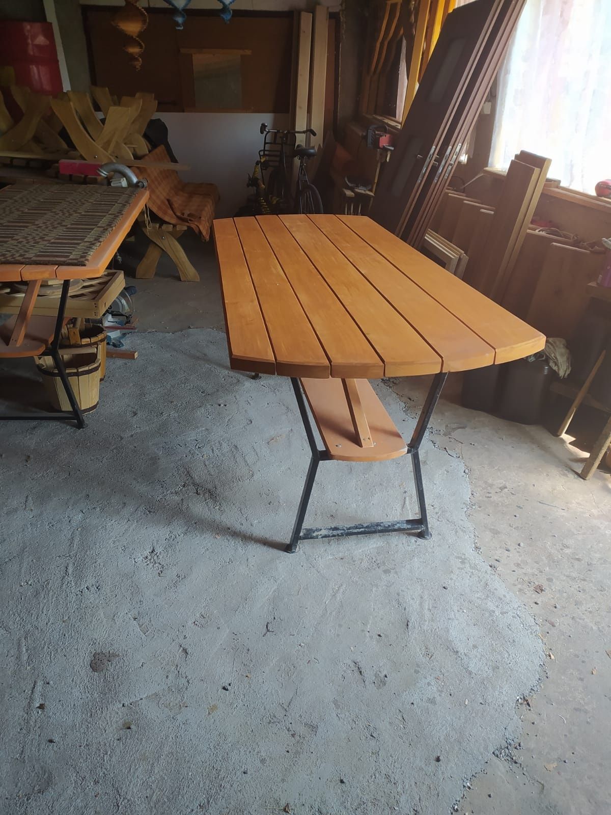 Meble ogrodowe stół + ławki