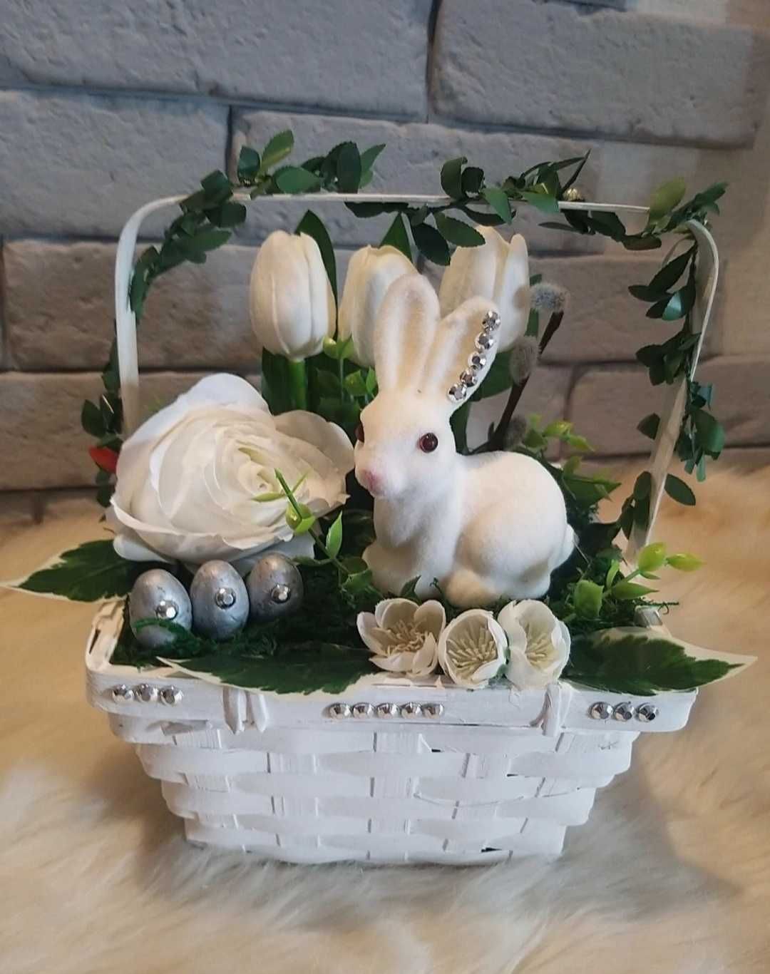 Śliczny stroik glamour na Wielkanoc, okazja!