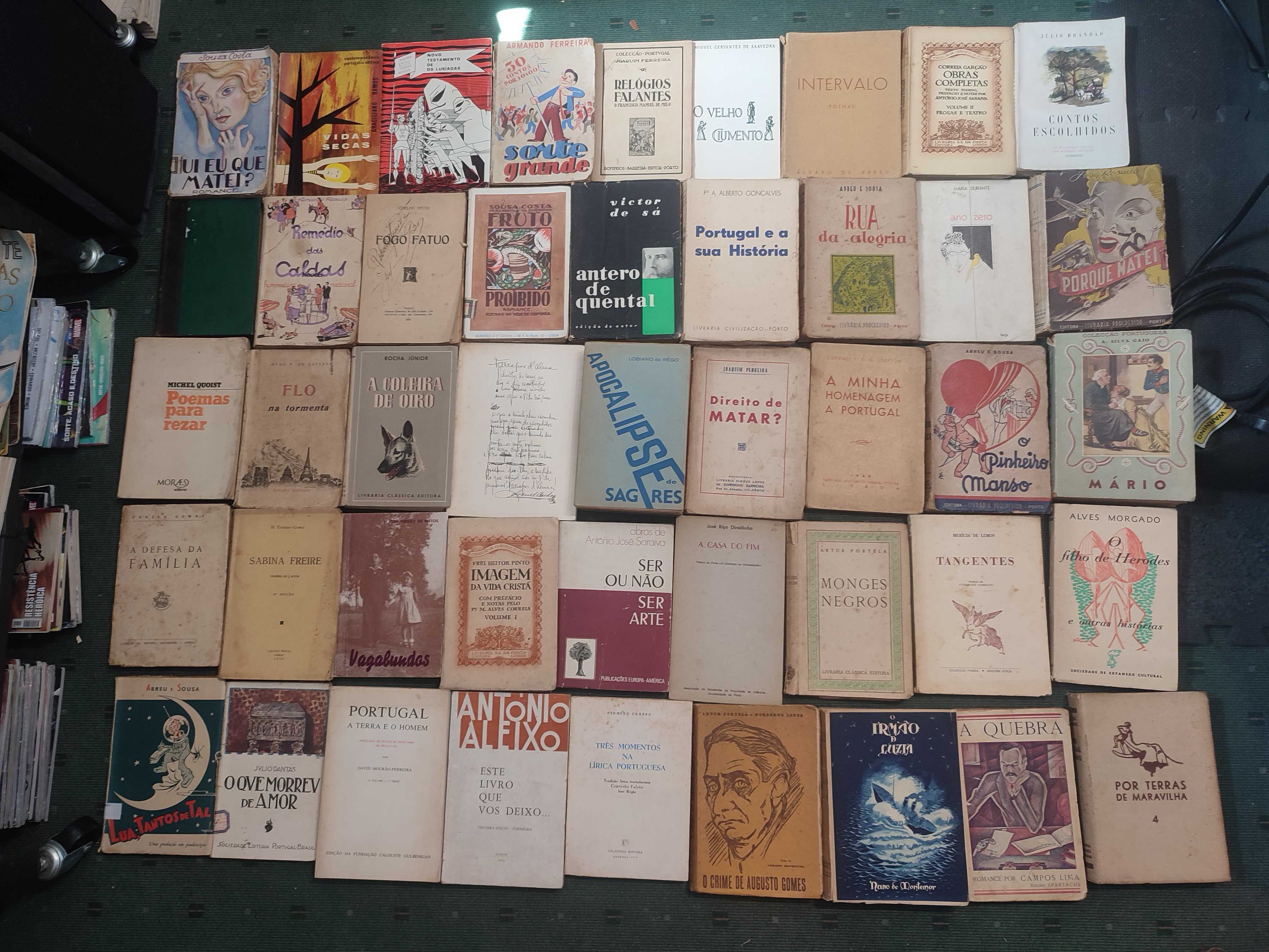 Lote Livros Autores Portugueses - Edições Antigas - Cada 2 €