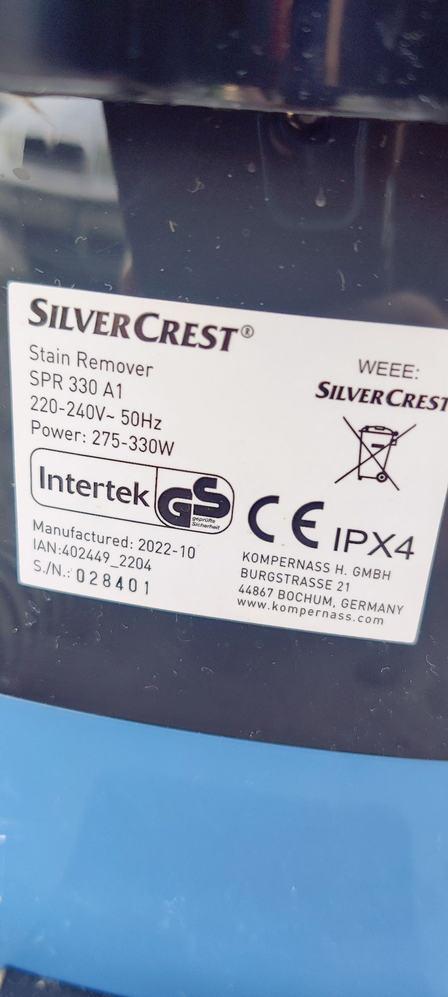 Миючий пилосос для хімчистки SilverCrest SPR 330 A1