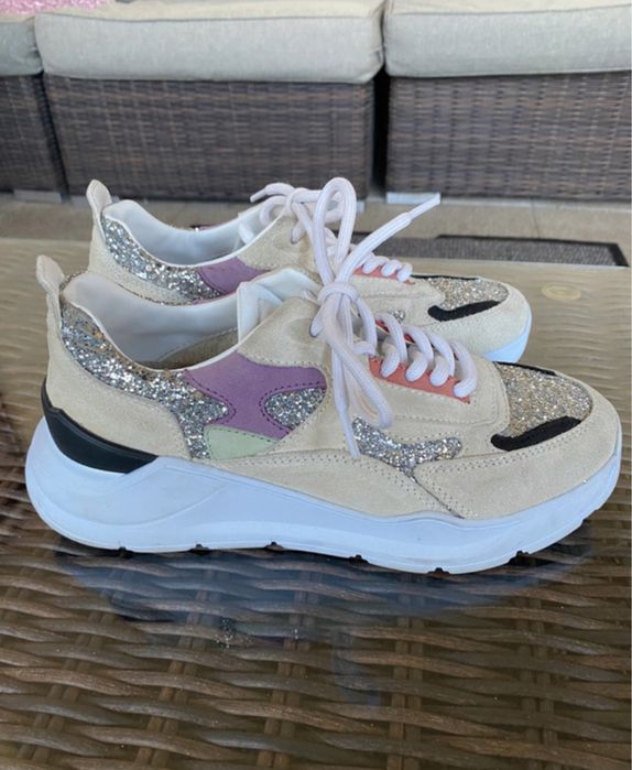 D.a.t.e. FUGA-4E Glitter Sneakers