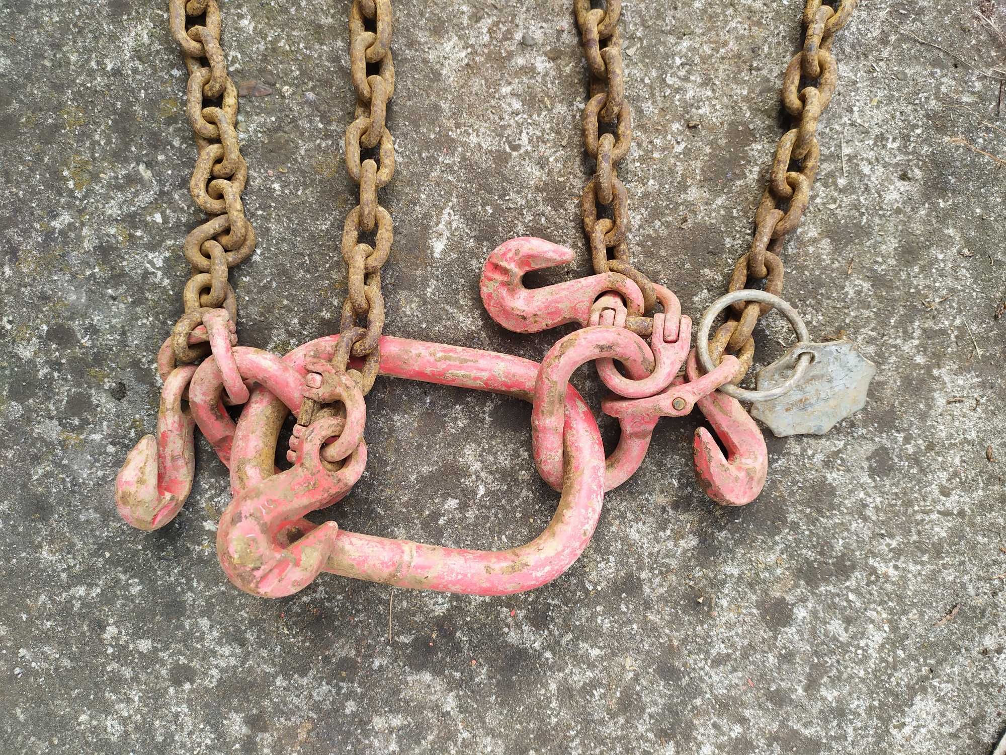 Zawiesie łańcuchowe łańcuchy 3 m hakówka czterocięgnowe można skracać