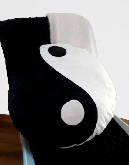 Dekoracyjna poduszka Yin-Yang w Twoim Domu Mięciutka Poduszka Minky