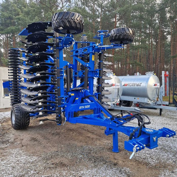 brona talerzowa talerzówka BTH  500 landstal 5 m zawieszana lub wózek