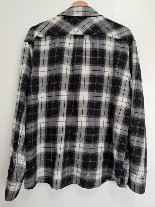 Camisa xadrez preto e branco H&M Tamanho M
