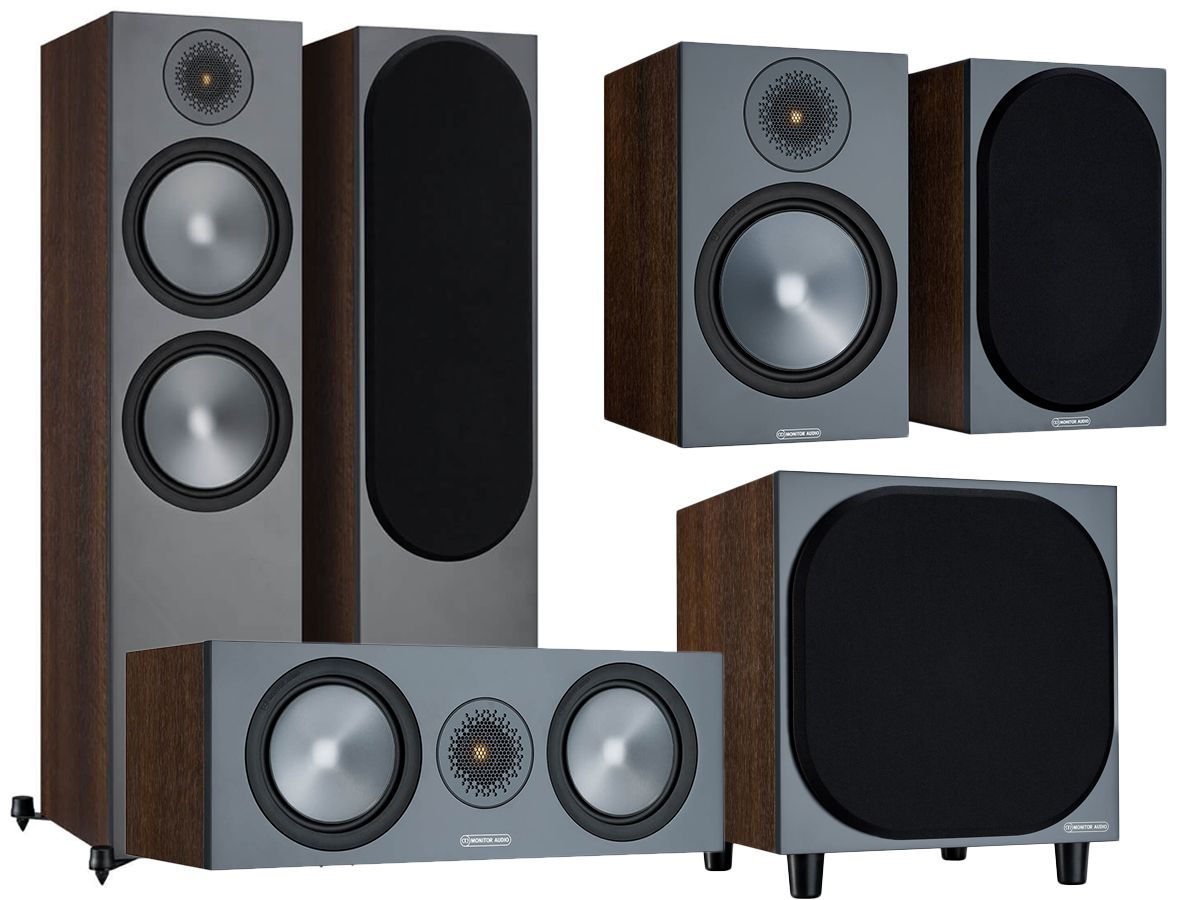 Monitor Audio BRONZE 6g 500 + 100 + C150 + W10 ZESTAW KINA DOMOWEGO