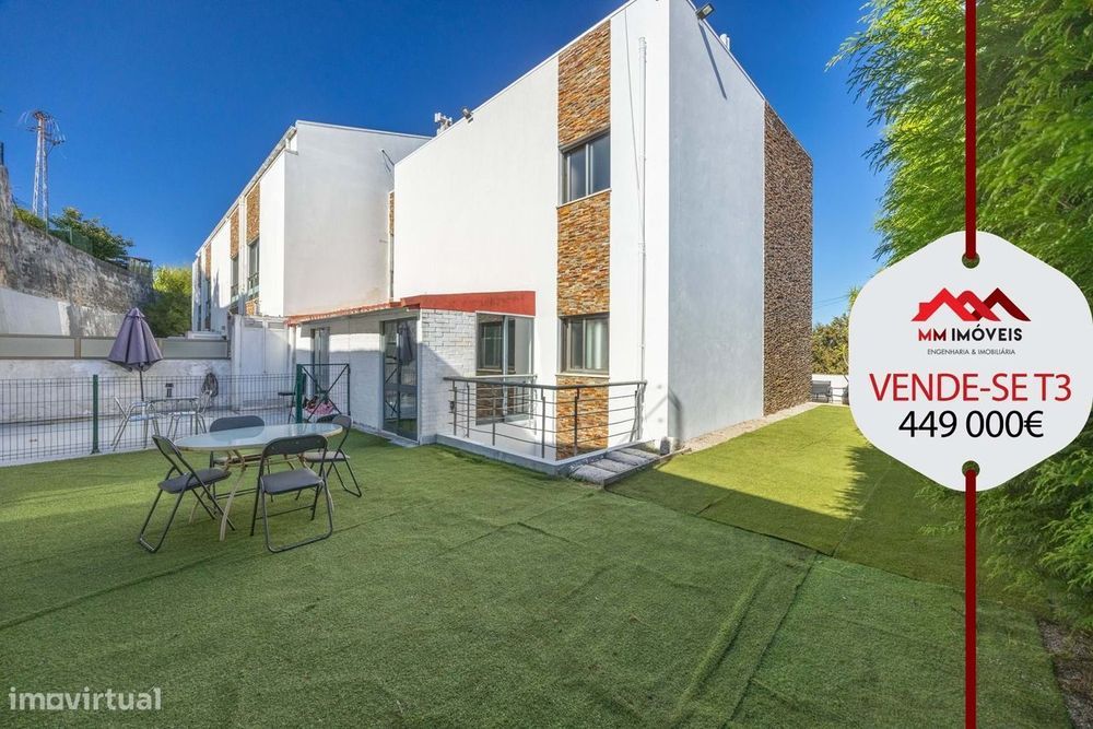 Moradia T3+1 | Valbom | Junto ao Freixo | 3 Frentes | Terraço | Jardim