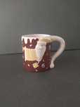 Ceramiczny kubek z Mikołajem