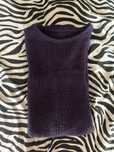 Tunica/vestido curto de inverno na cor roxa