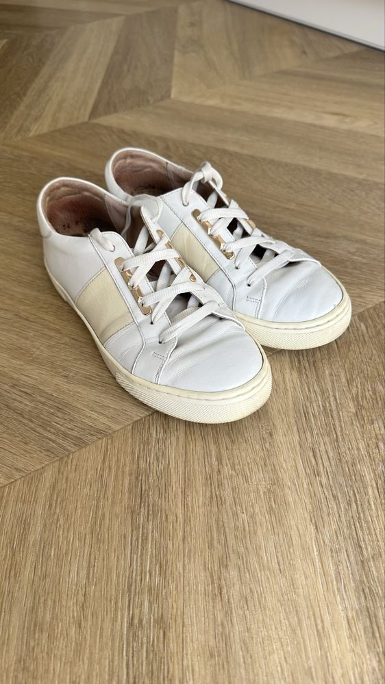 Ryłko sneakersy 36 skóra biale