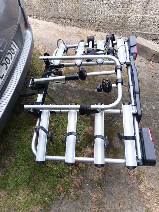na 2 elektryki bagażnik rowerowy na hak aluminiowy stan BDB. uchylany