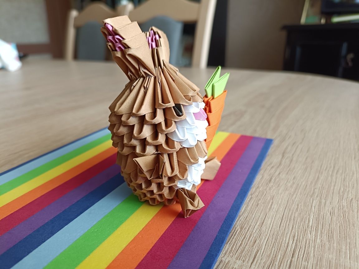 Królik Wielkanocny Origami Modułowe 3D