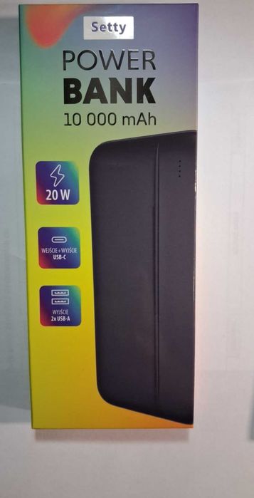Power Bank 10000 mAh Sett Bateria przenośna 20W