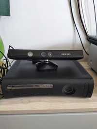 Xbox 360 plus 3 pady Kinect i 7gier