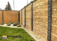Ogrodzenie dwustronne płot betonowy dwustronny płyty betonowe STYROBUD