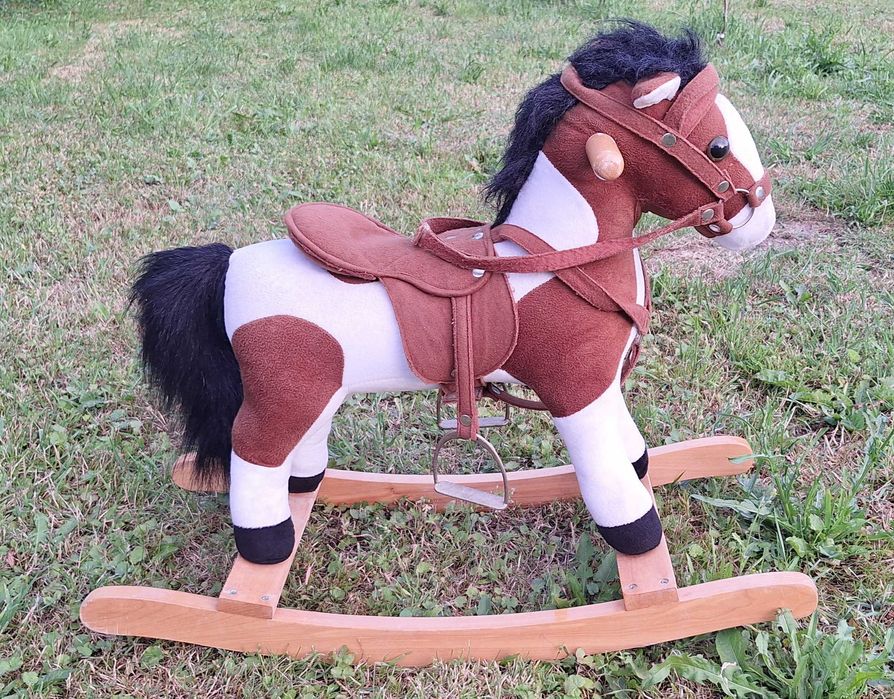 3+ Koń konik na biegunach bujak dla dzieci zabawka huśtawka