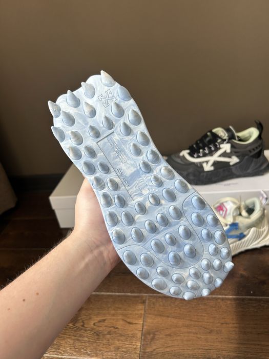 Кроссовки Off-White Odsy-1000 Cream Light Blue / Кеди Оф вайт