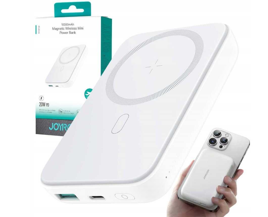 Szybki Powerbank 10000mAh Bezprzewodowy MagSafe + Kabel - (promocja)