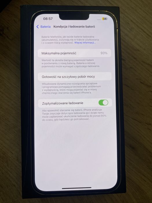 Iphone 13 Pro Max Gold 93%bat Oryginal stan bdb Gratisy