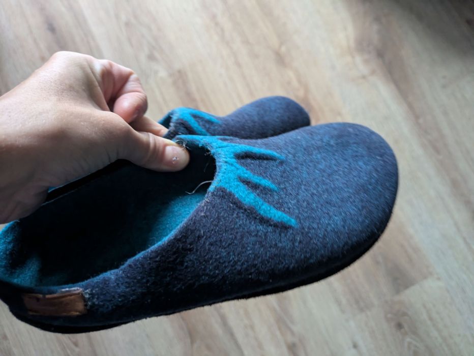 Kapcie zimowe dziecięce wełna Zalando Magicfelt r. 30/31