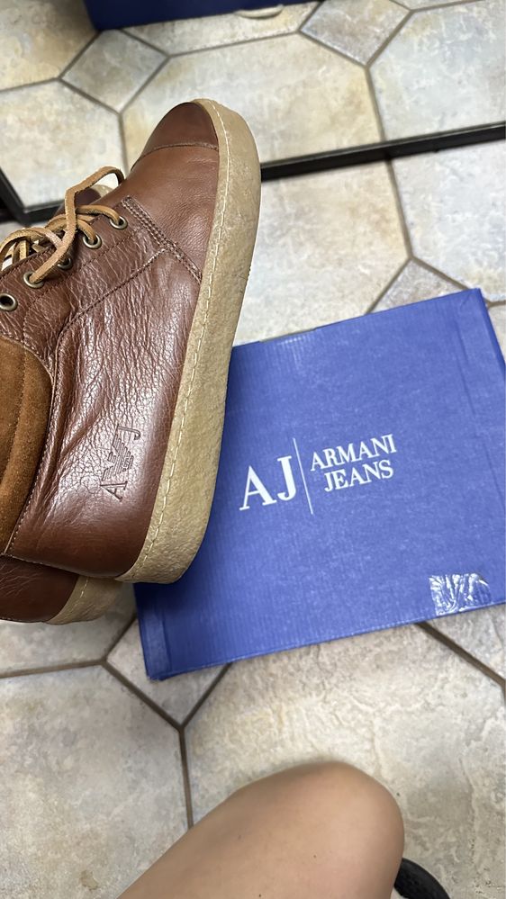 Emporio Armani Jeans ботинки демисезонные черевики кроссовки кеди 43