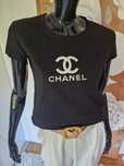 Chanel T-shirt damski bawełna M