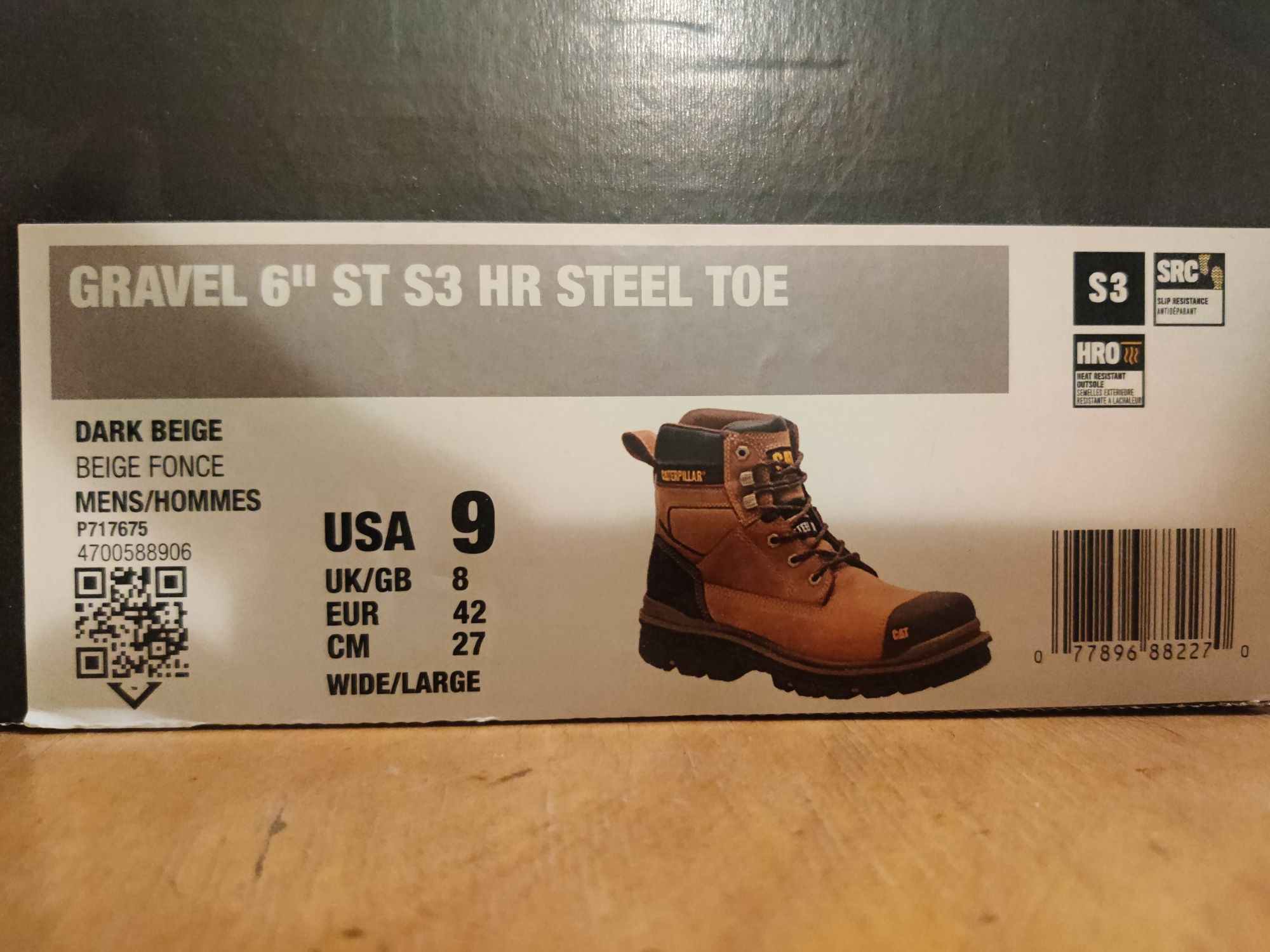 Buty BHP robocze nowe Cat Caterpillar Gravel 6" inch ST S3 HR