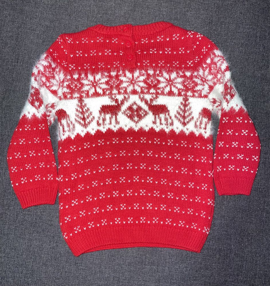 Свитер lc waikiki 104 новогодний, новорічний светр