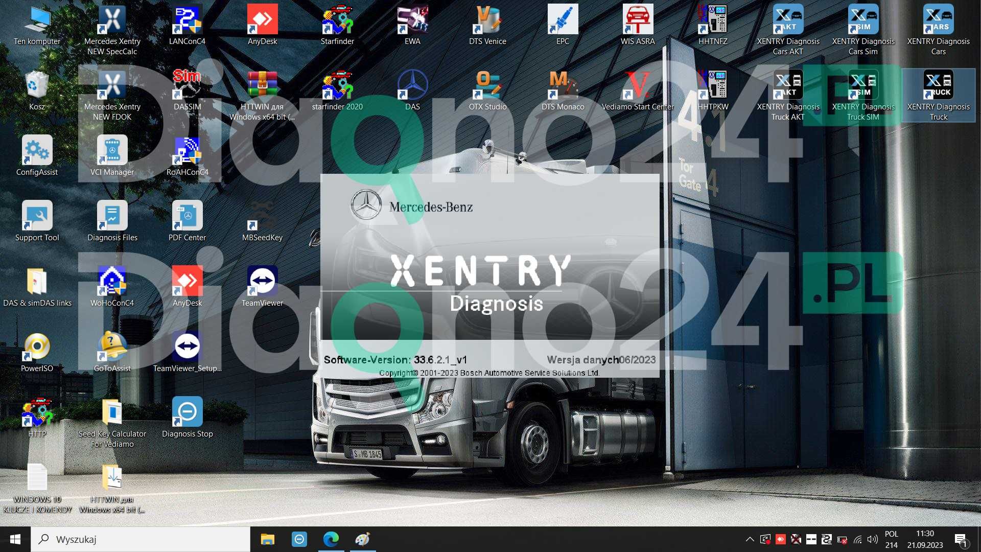 ZESTAW DIAGNOSTYCZNY MB Star Diagnoza Actros Atego Sprinter Xentry