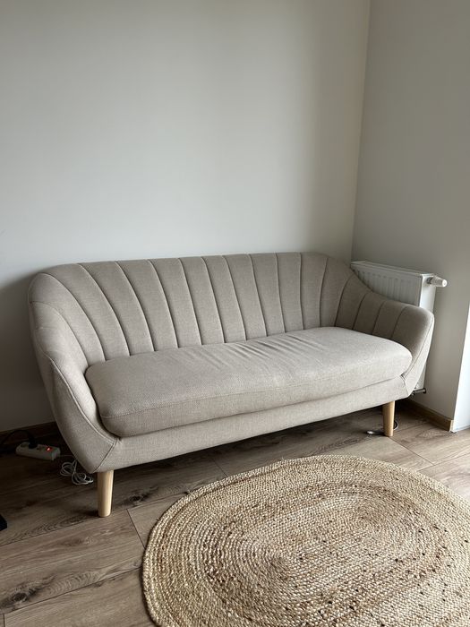 Kanapa sofa beżowa Jysk Egedal 2,5 miejscowa