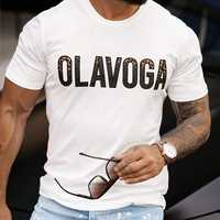 T-shirt męski OLAVOGA AMR 2023 Off white L XL biały
