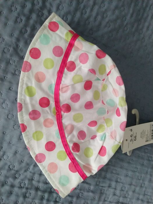 Czapeczka kapelusz niemowlęcy na lato 3-6 miesięcy