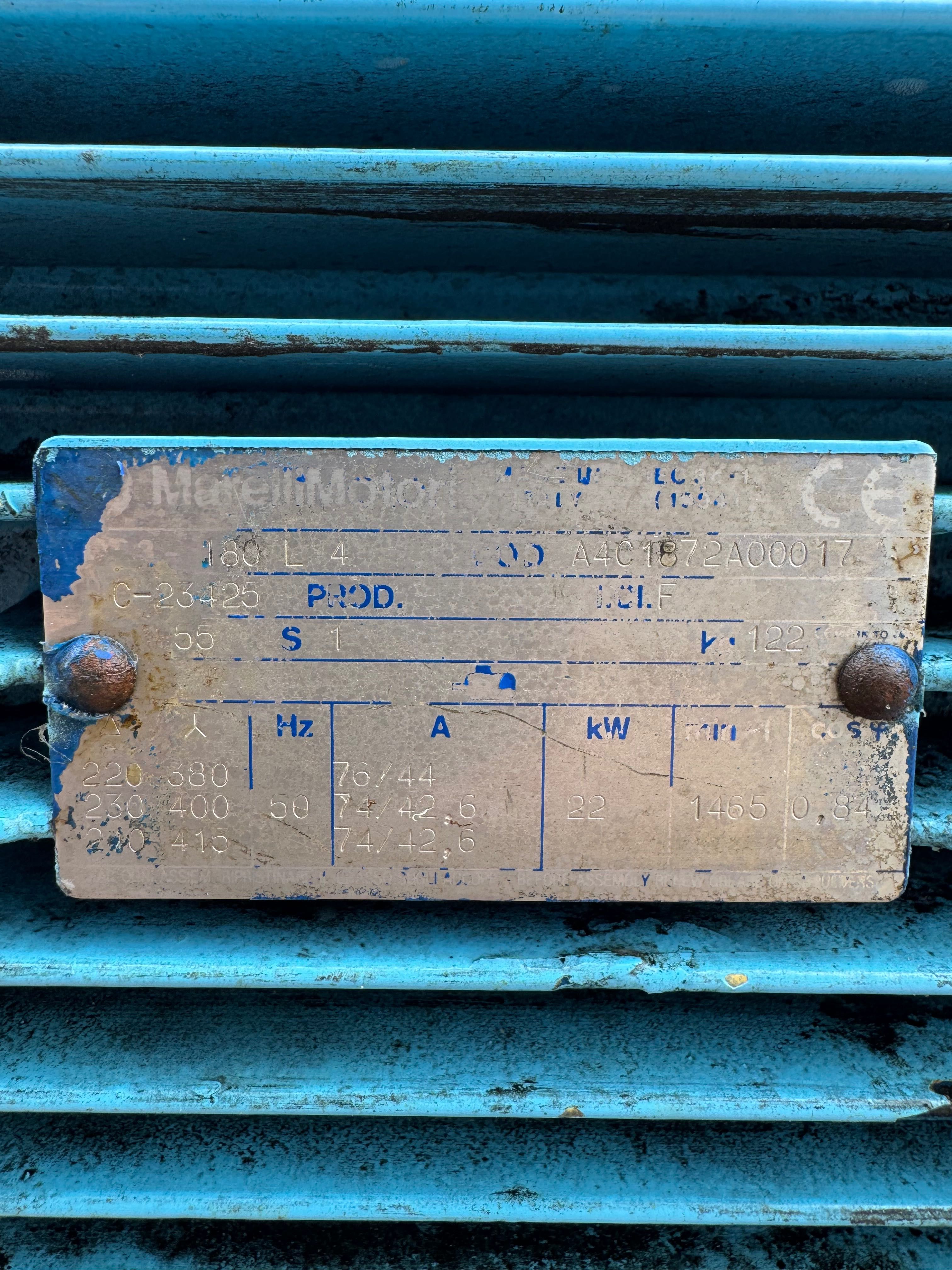 Silnik elektryczny 22.0 kW MarelliMotor 1465obr