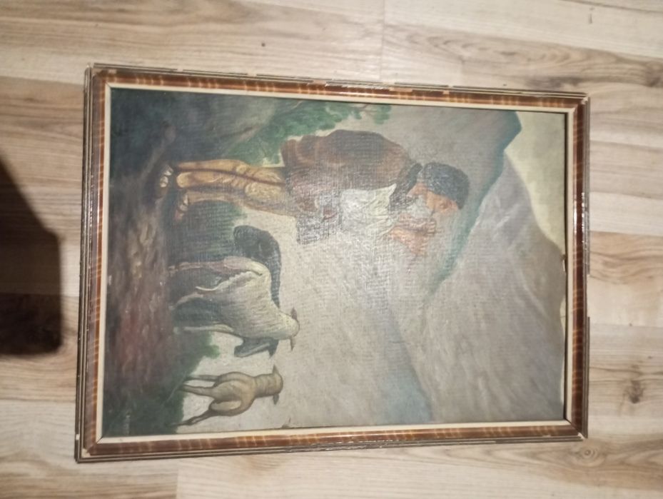 Stary obraz Pasterz 1957