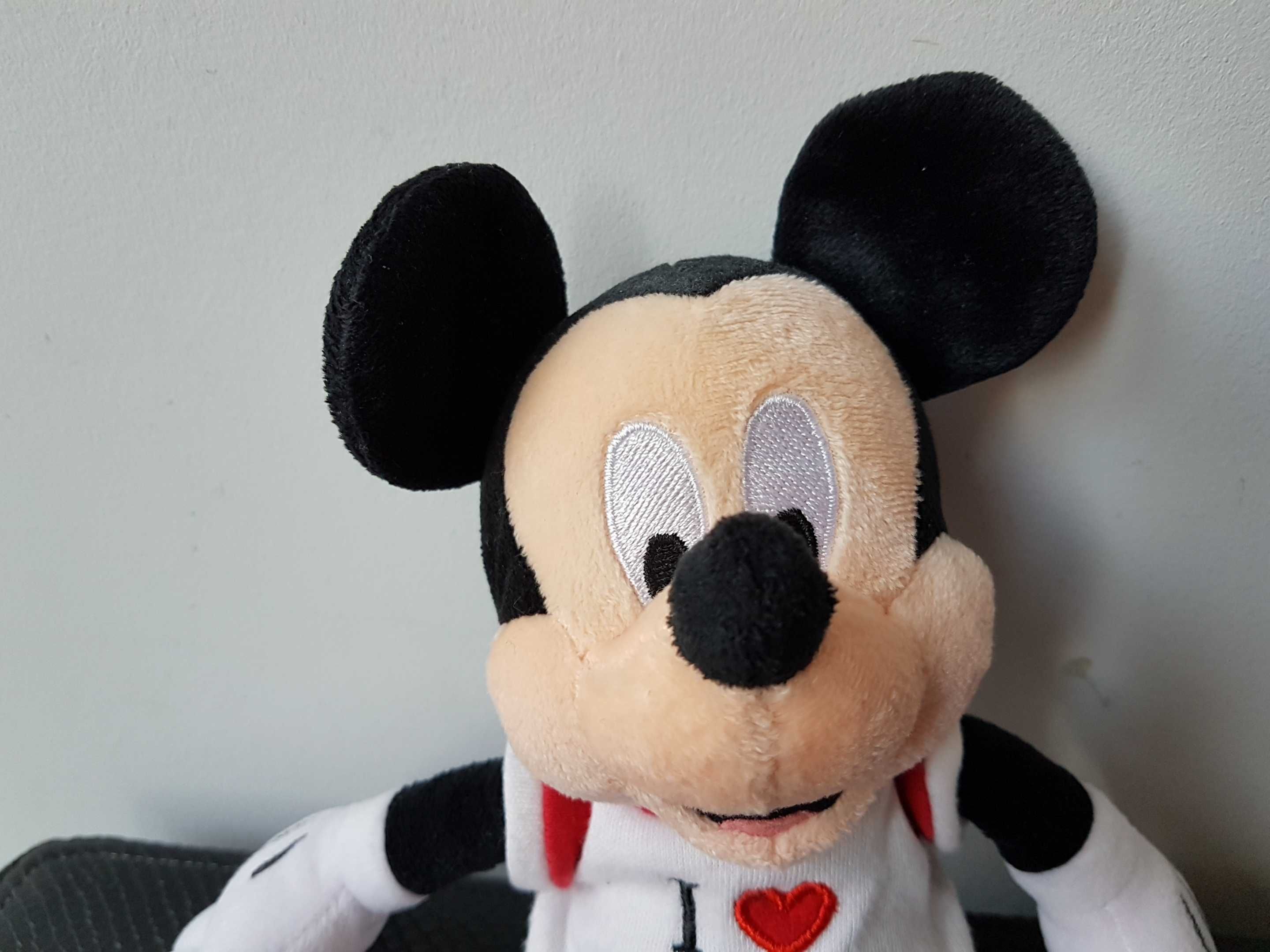 Pluszak Maskotka Mickey Mouse I Love You Disneyland Paris 30cm unikat