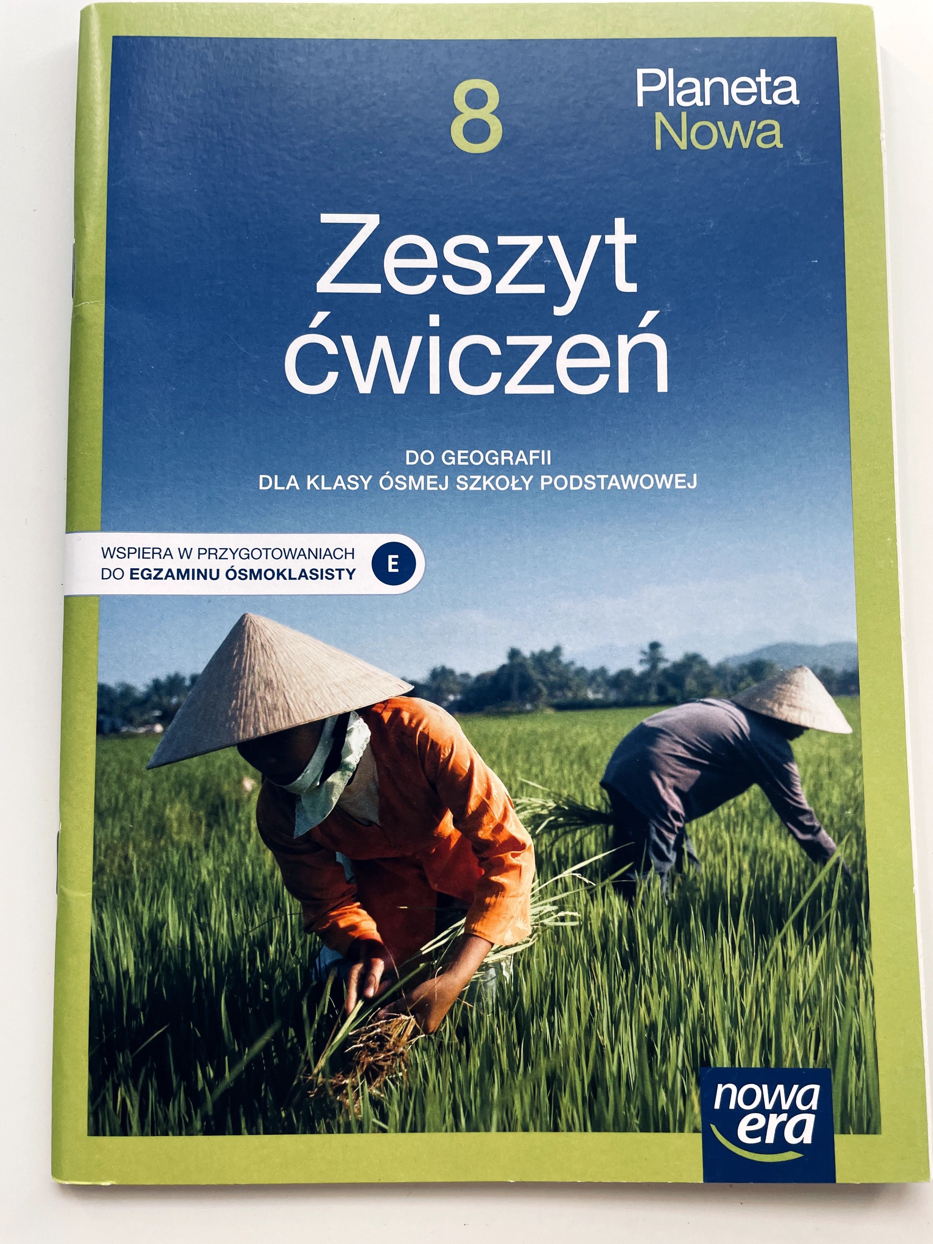 Sprzedam zeszyt cwiczenien do geografii, kl 8, Nowa Era, Nowa Planeta